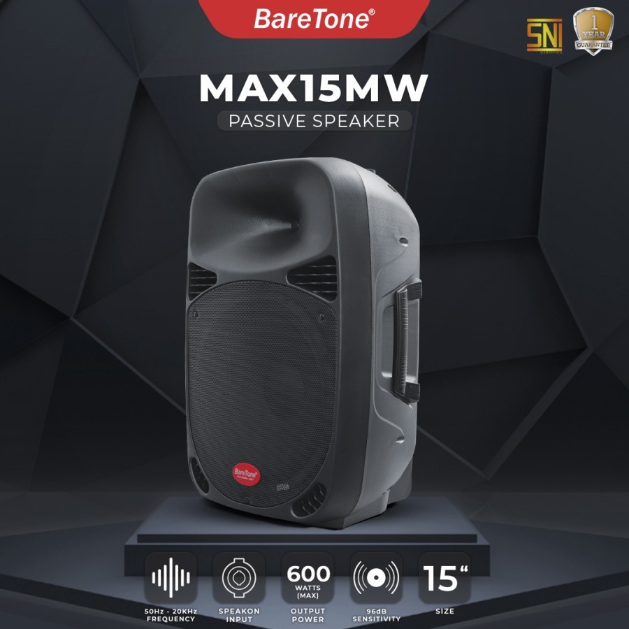 Speaker Pasif BareTone MAX15MW | Speaker Pasif 15 Inch