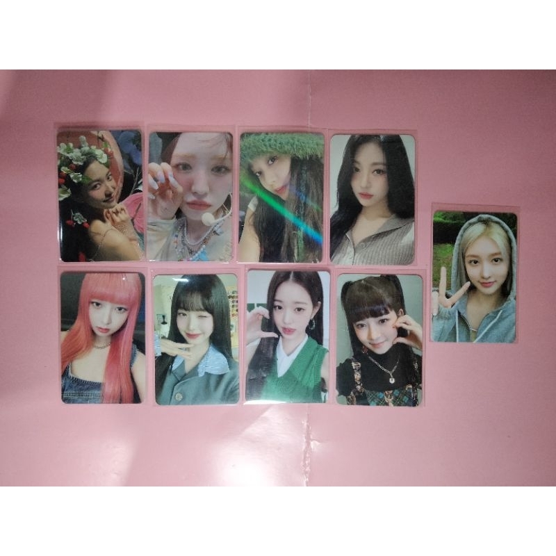 Photocard Girl grup Ive Aespa Red Velvet gaeul Rei Liz  love dive after like eleven ningning Wendy s
