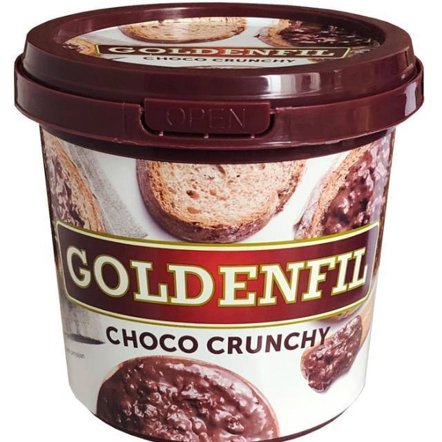 

Goldenfil Choco Crunchy 1 Kg Pail Selai Coklat