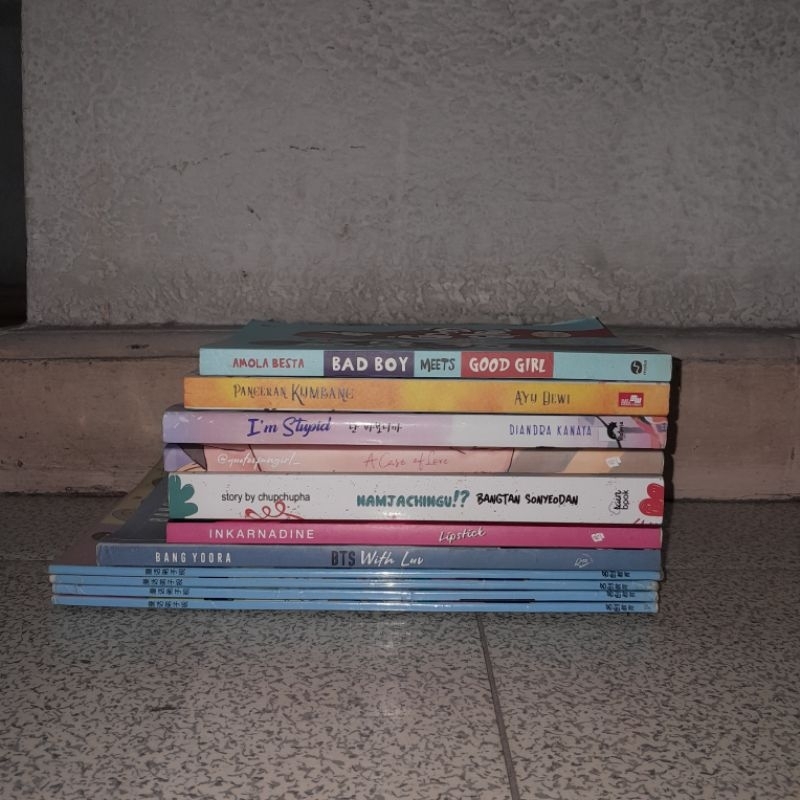 buku novel kpop fanfiction bekas preloved novel gramedia