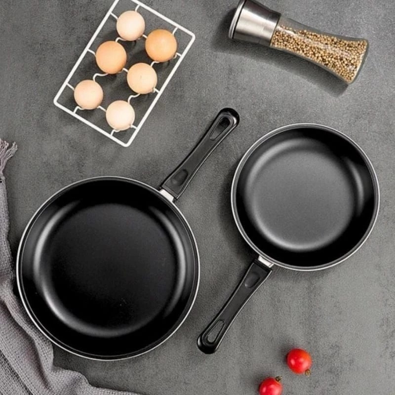 FRYPAN WAJAN TEFLON 1 SET ISI 2 / WAJAN PENGGORENGAN ANTI LENGKET