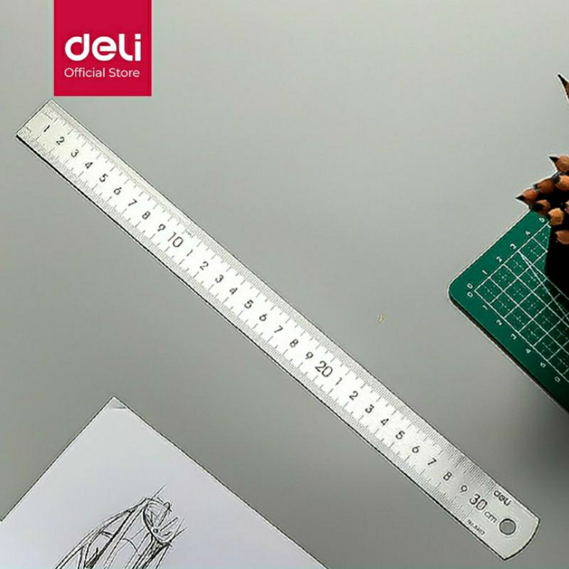 

Deli Penggaris Steel Metal Stailess 8463