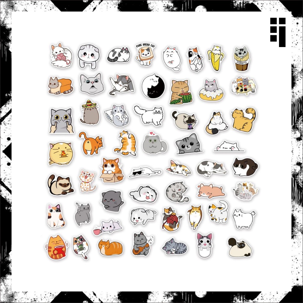 

Stiker Cutting Lucu CAT LOVERS Vinyl