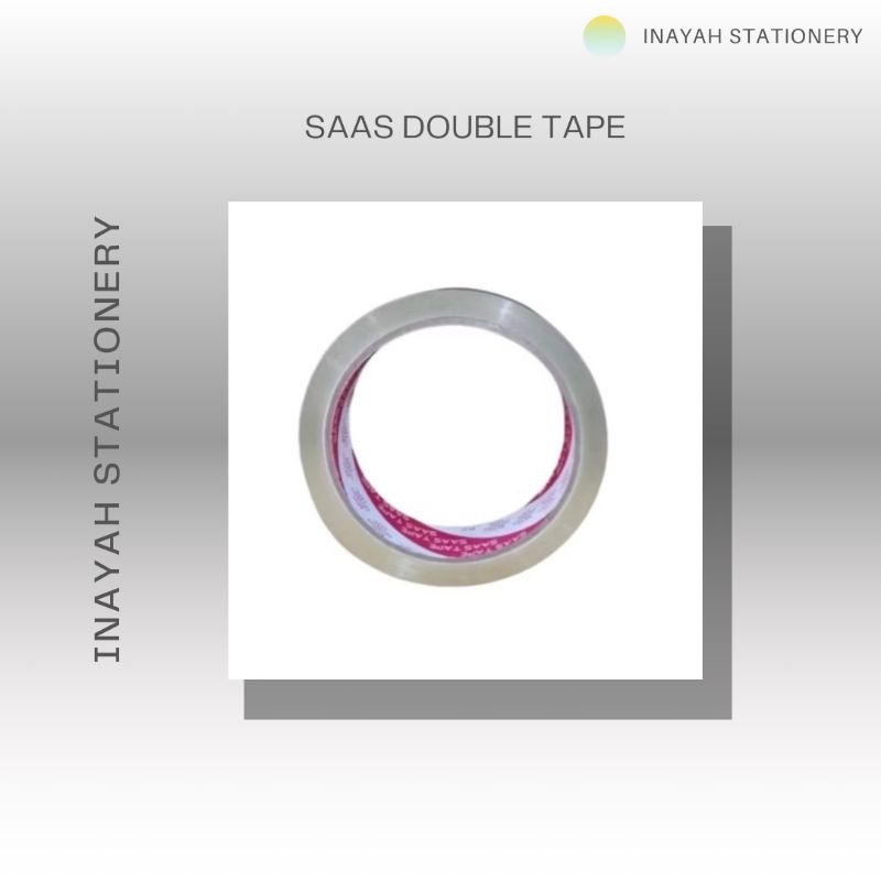

SAAS DOUBLE TAPE UKURAN 1/2 INC 1PCS Kantor