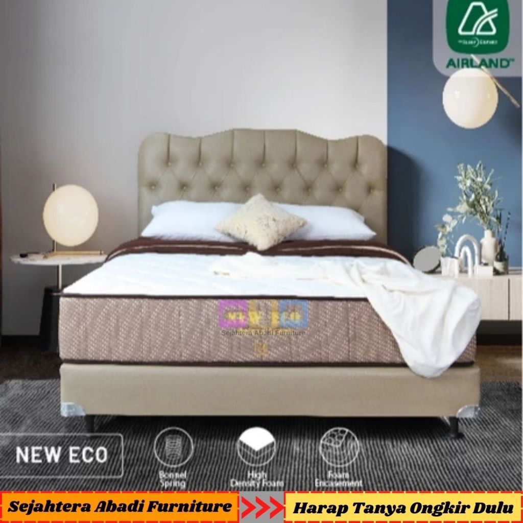 Airland springbed new eco deluxe series std foam enchasment matras & full set