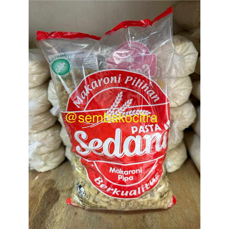 

Makaroni Sedani Spiral / Pipa 1 kg 1 Dus isi 10 pcs / Macaroni Rebus Pasta SEDANI Spiral / Sepiral / Pipa ukuran 1 KG / 1 Kilogram