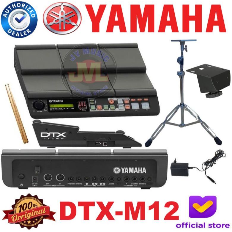 Yamaha DTX-MULTI 12 Percussion Pad Controller Yamaha DTX-M12 Pad Drum Elektrik