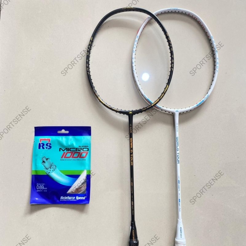 Raket Bulutangkis Badminton Powermax Power Max World Tour 36lbs Original Bonus Senar