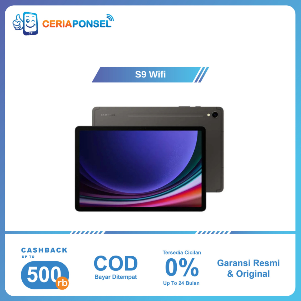 Samsung Galaxy Tab S9 Wifi | Tab S9 Wifi Android 13 | Garansi Resmi