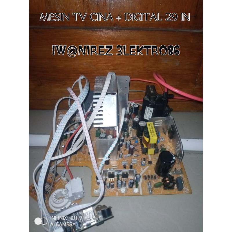 MESIN TV CINA WIKOM+DIGITAL TUNER 29 IN ORGINAL CABUTAN/SEKEN