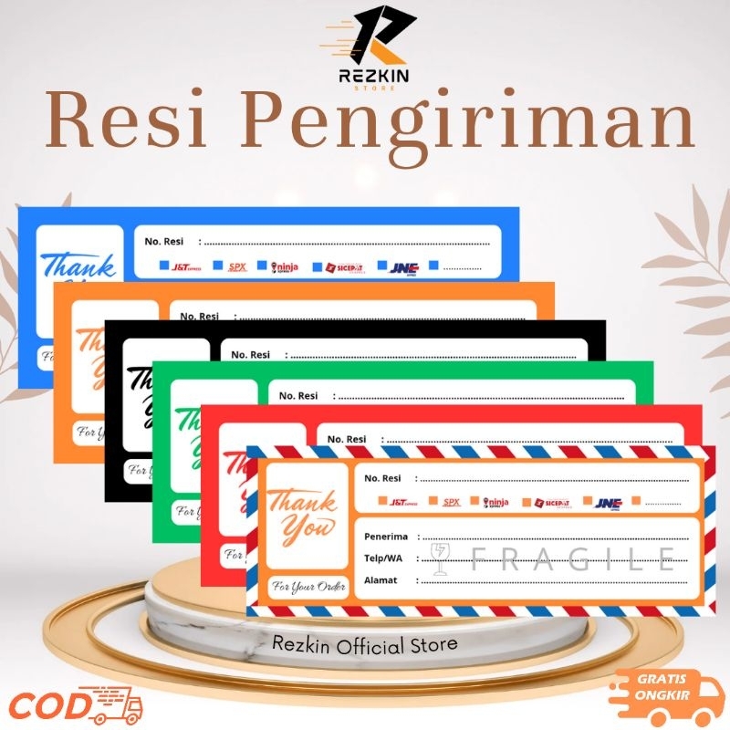 

1PCS STIKER RESI PENGIRIMAN ONLINE SHOP / LABEL RESI PENGIRIMAN ONLINE SHOP
