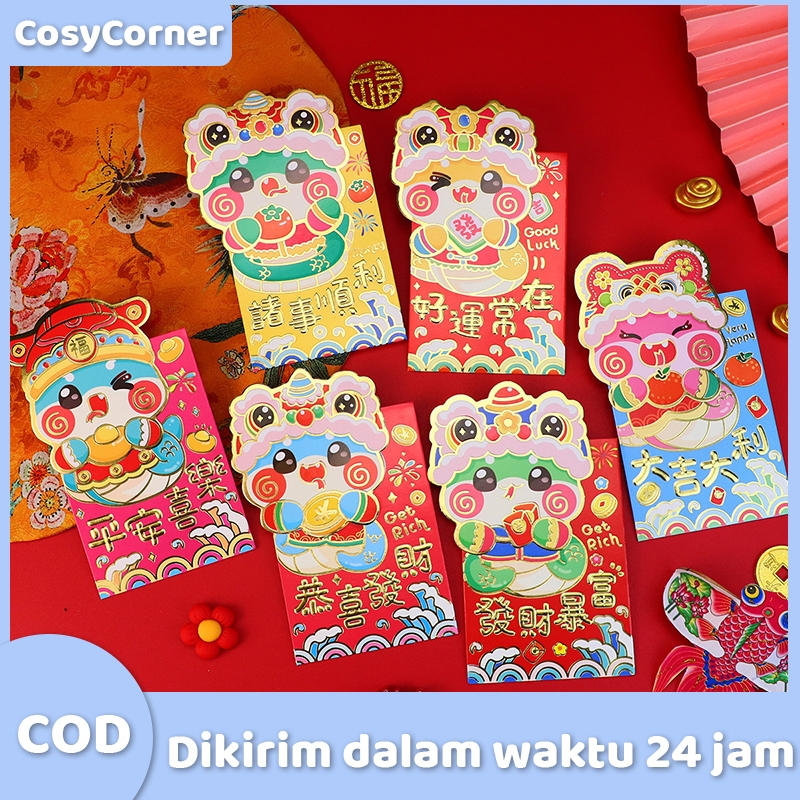 

【COD】Angpao ular imlek panjang shio ular 2025 hong bao fung pau imlek sincia tahun ular /lucu imlek ular chinese new year tahun baru 2025