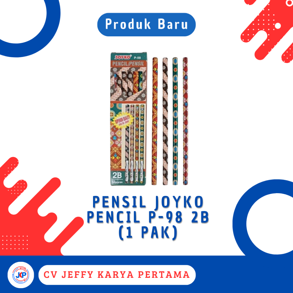 

Pensil Joyko Pencil P-98 2B (1 Pak)