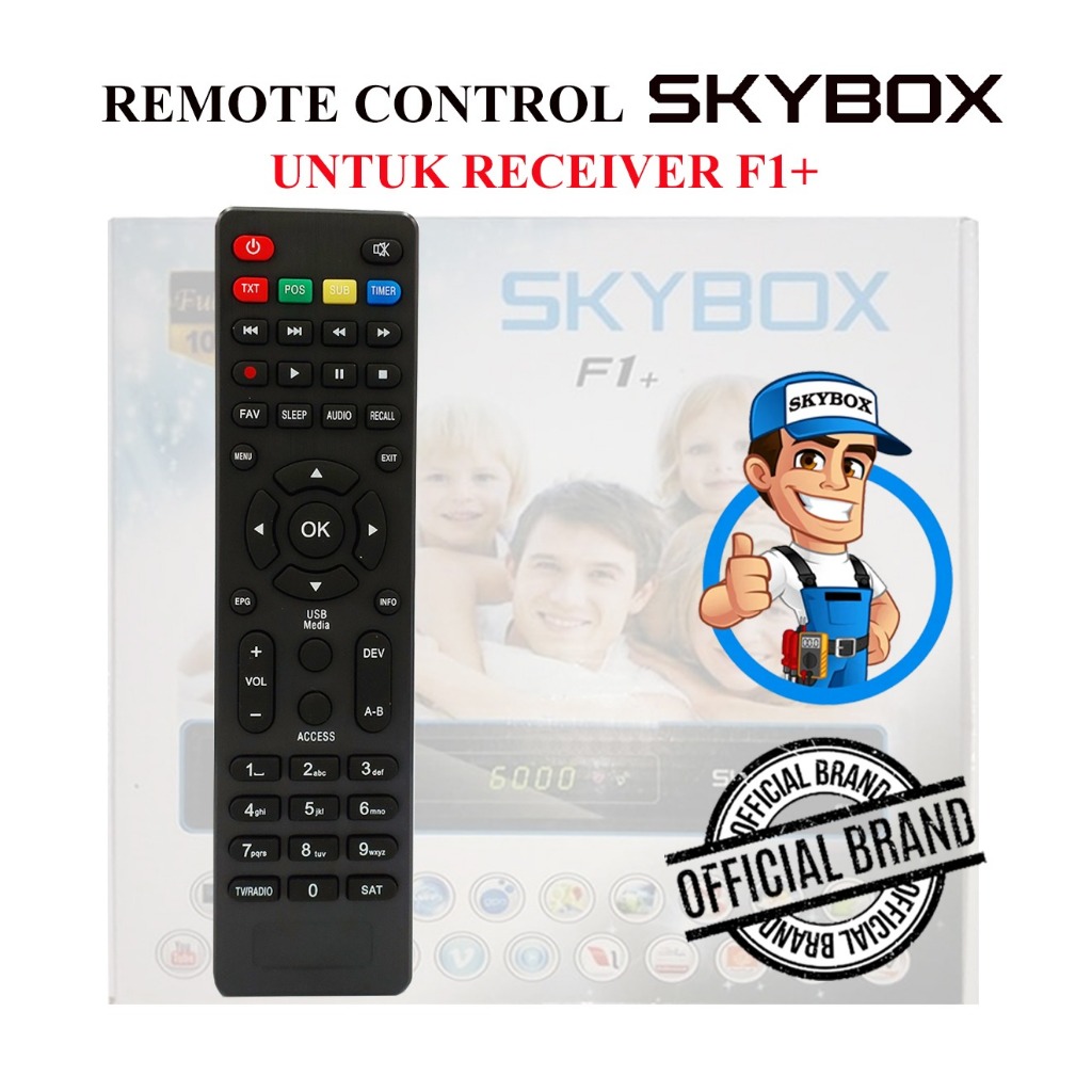 Remote Original Receiver Parabola Skybox F1+