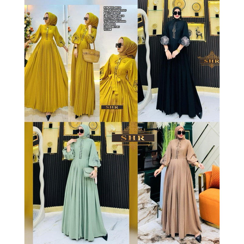 BY SHR ORI MAXI DRESS MADU MANIS WOLFFIS BORDIR BY SHR ORI