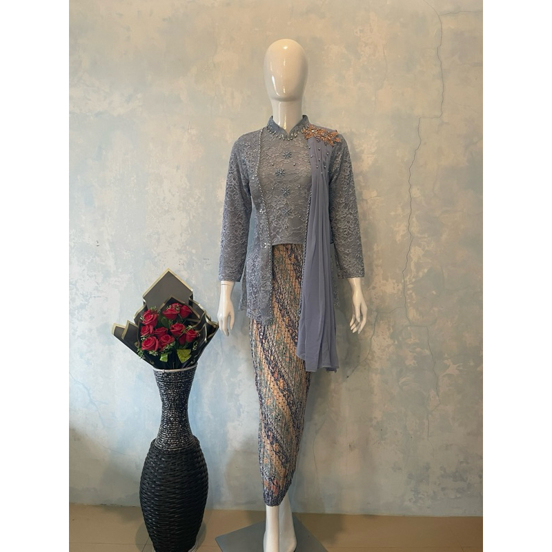 Kebaya Kutu Baru Selendang (lepas pasang)