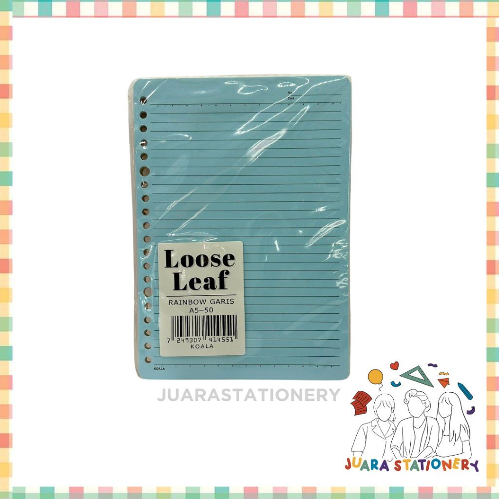 

(685) Loose Leaf Rainbow Warna A5 / Isi Binder isi loose leaf warna