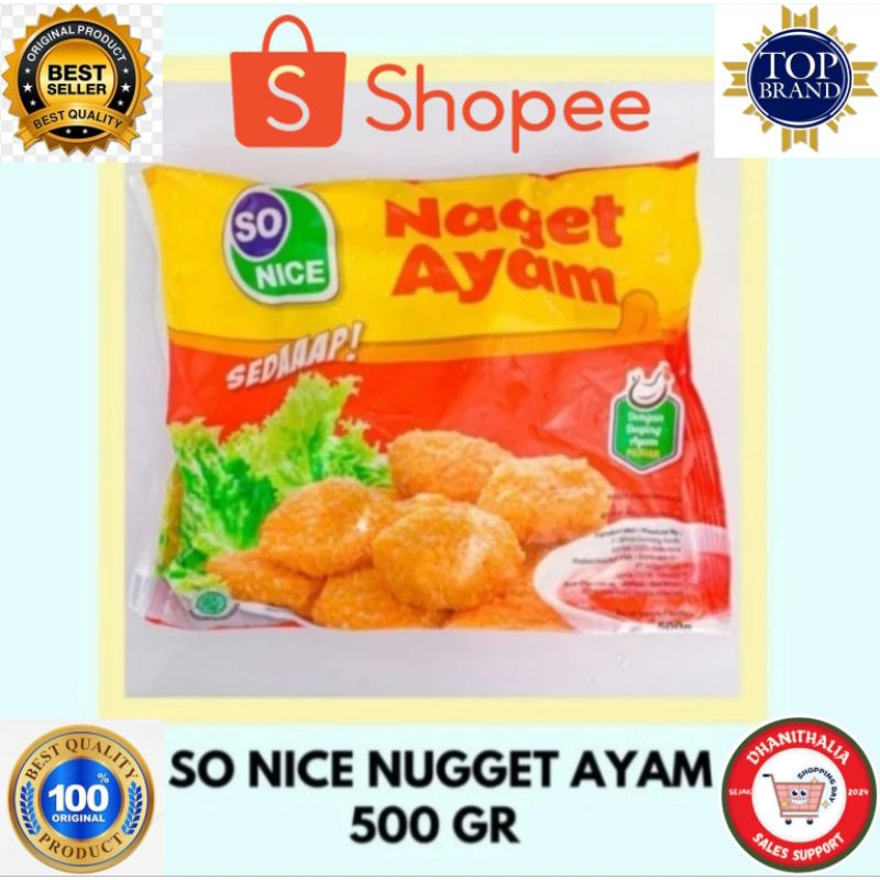 

[Deal Sale] SO NICE SEDAP CHICKEN NUGGET AYAM COIN & STICK 500GR HALAL MUI