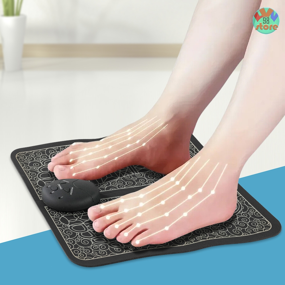 Pijat Kaki Elektrik EMS16 - Alat Pijat Kaki dengan 6 Mode dan 10 Tingkat Intensitas