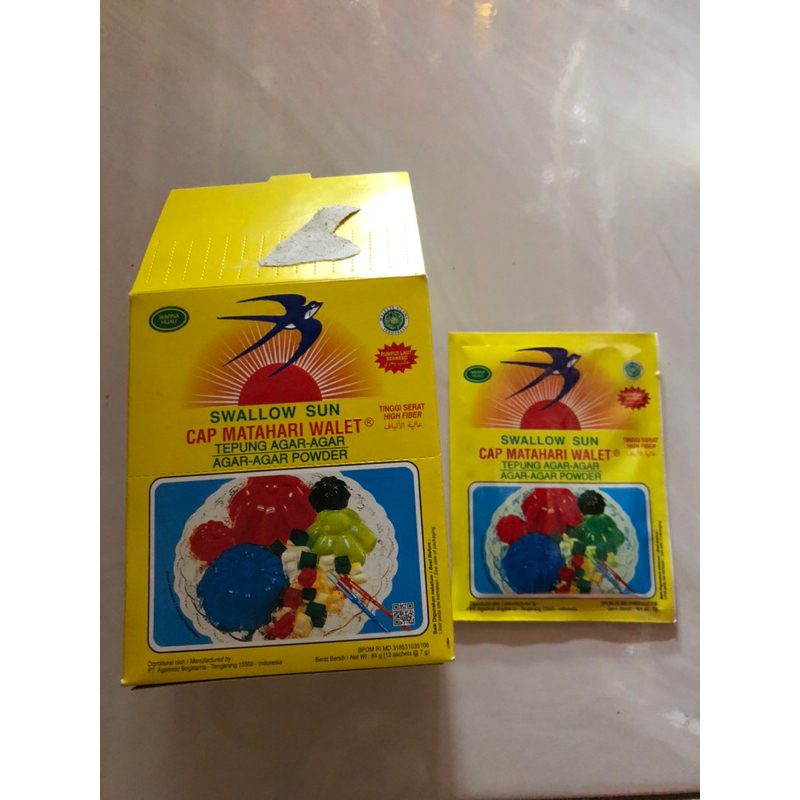 

Agar agar swallow sun Plain dan rasa