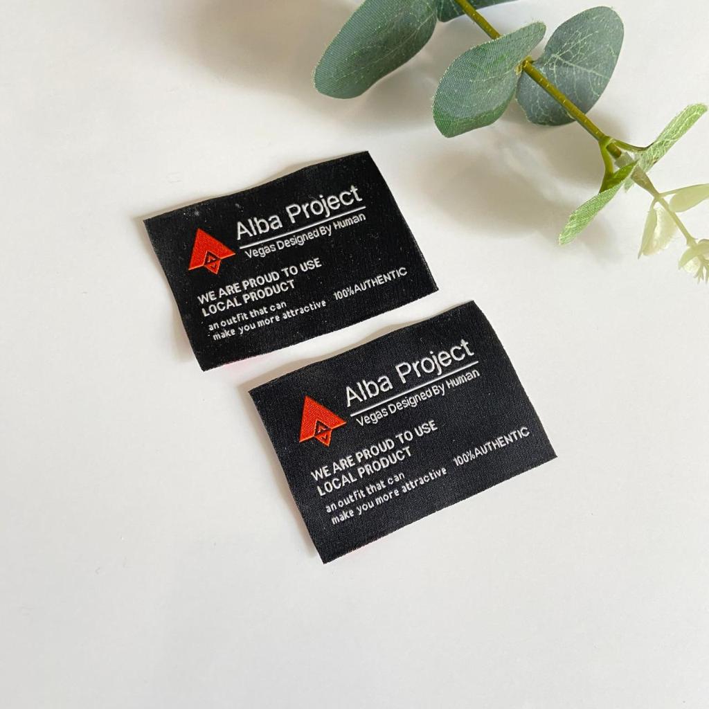 

(FREE DESIGN) Label Woven Ukuran Besar/ Wolven Rajut/Label Pakaian HIgh Quality