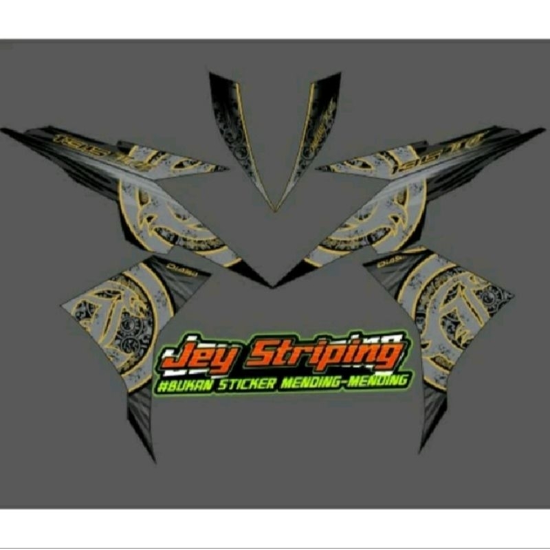 STRIPING STICKER LC135 BATIK V2 KABUT MALAY MX NEW 135