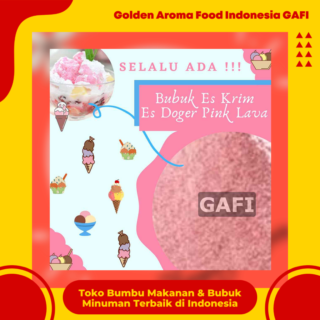 

Bubuk Es krim Es Doger Pink Lava 1 Kg Murah Meriah Terdekat Kiloan Magic Ice Crem Premix Instant / Bubuk Bahan Ice Cream Instan Rasa Doger Pink Lava Powder Bahan Bubuk Es krim GAFI