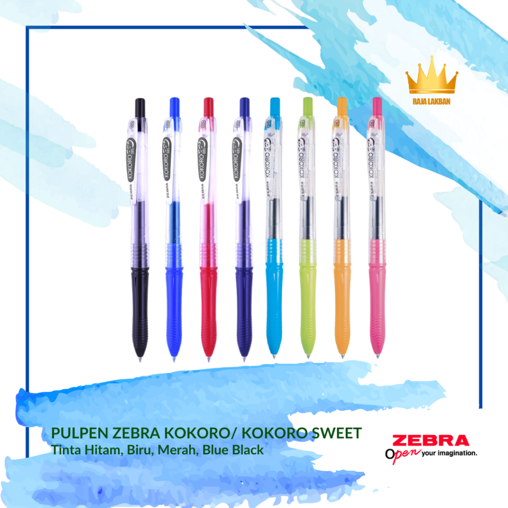

Pulpen Gel Zebra Kokoro 0.5 mm / Warna Warni Kokoro Sweet - Pcs
