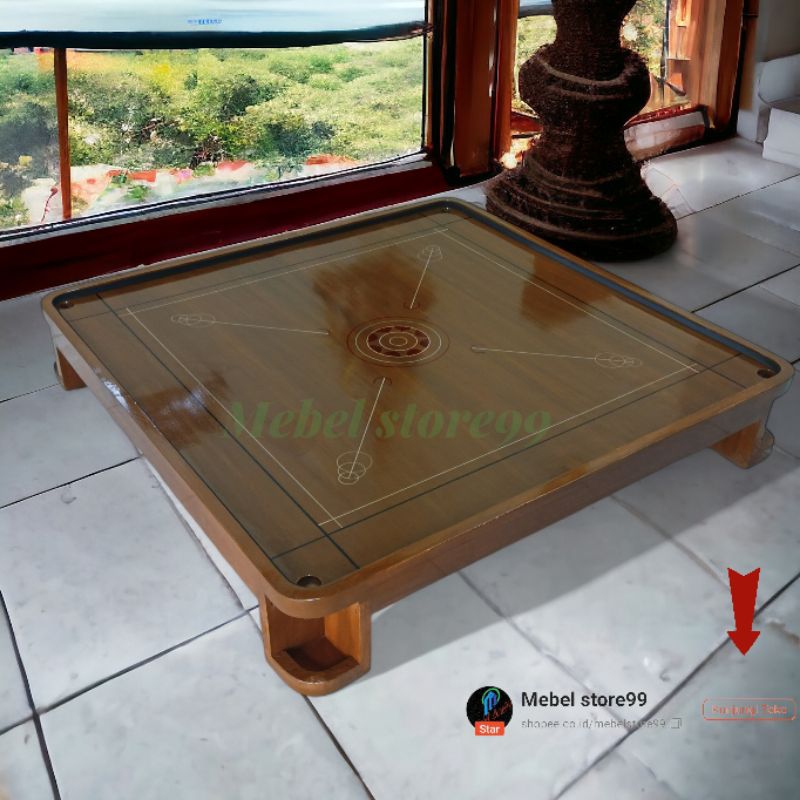 Meja karambol custom ukuran 120cm x 120cm