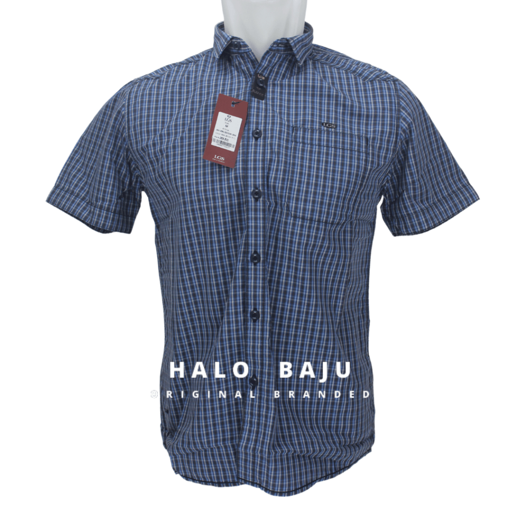 LGS ORIGINAL - Kemeja Casual Pria - Lengan Pende - Motif - Body Fit - JSH.390.S2014F.964