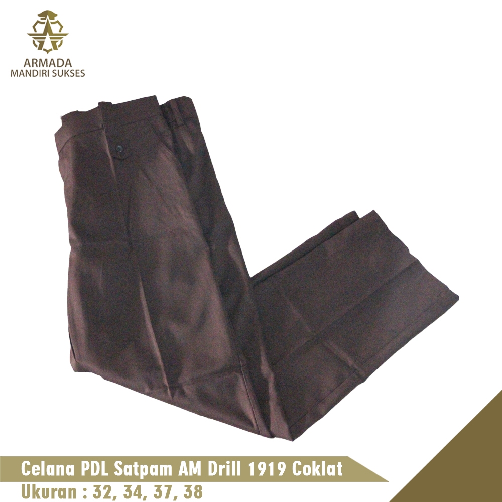 Celana PDL Satpam AM Drill 1919 Coklat