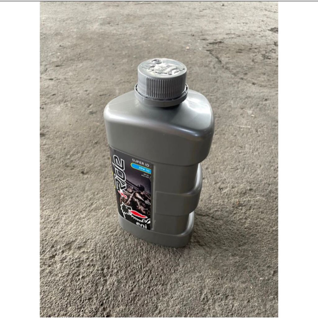 Oli Mesin Eni i-Ride Moto 4T Super ID 20W-50 (800ml) Motor Roda 3 Ukuran 1 Liter Oil Cooler Viar Bit