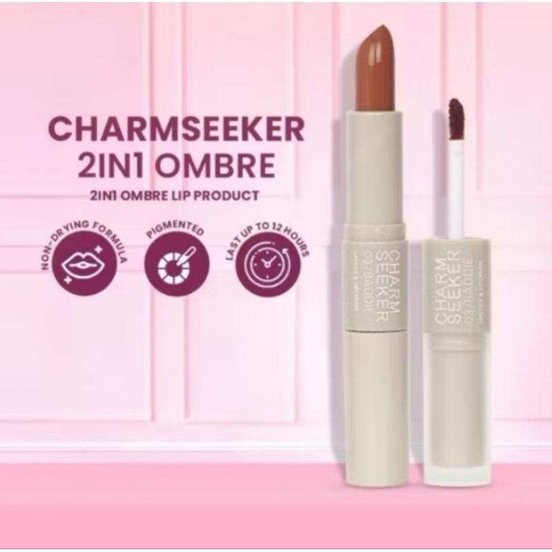 Madame Gie Charmseeker 2in1 Ombre Lipstick & Lipcream