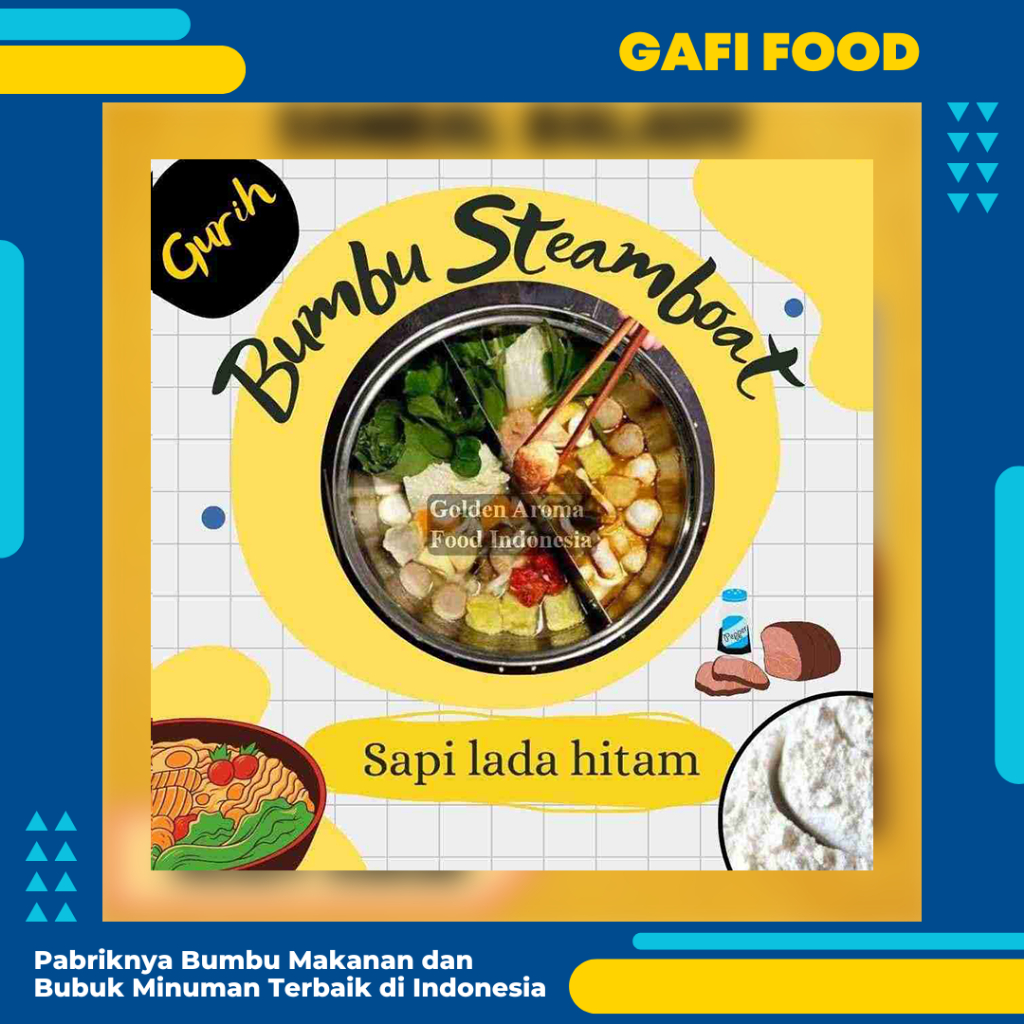 

BUMBU SUKI INSTAN Sapi Lada Hitam 1 Kg Steamboat Shabu Hotpot Bumbu Instant Tomyum Suki Steamboat