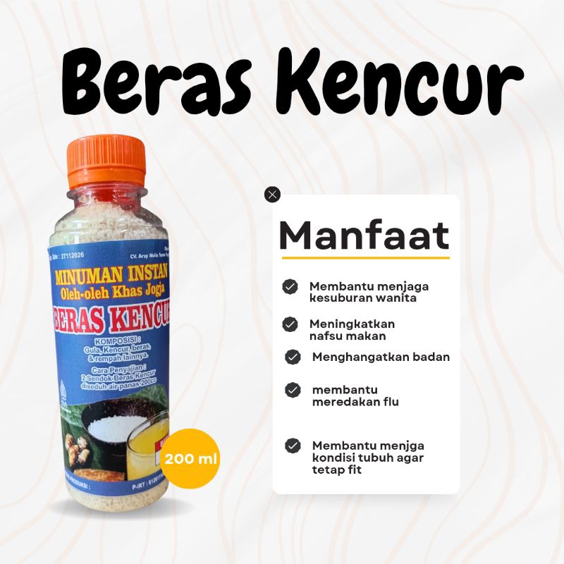 

Beras Kencur Minuman Herbal 200 ml