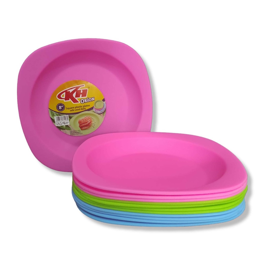 piring plastik 1 lusin piring makan piring orion 8