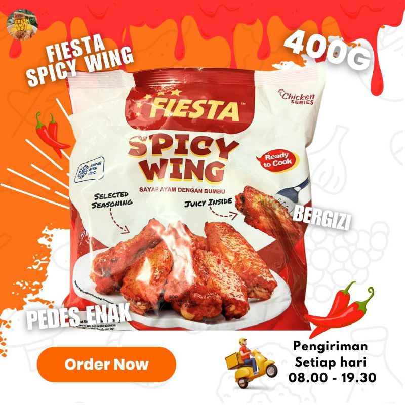 

FIESTA SPICY WING CHICKEN PREMIUM Sayap Ayam Goreng 500g