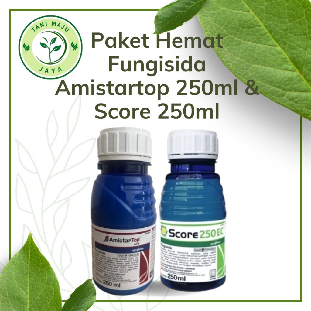 Paket Hemat Fungisida Amistartop 250ml & Fungisida Score 250ml Obat tanaman