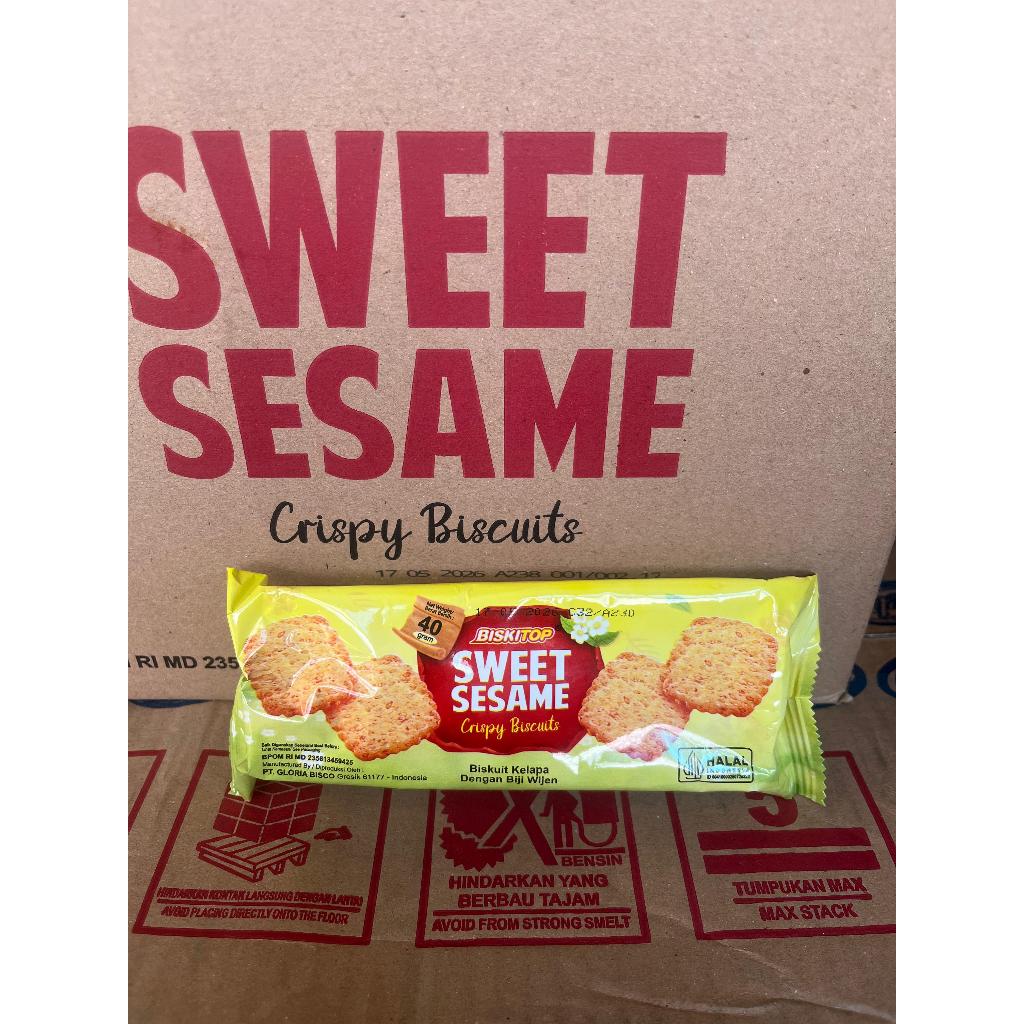 

biskitop sweet sesame 40 gram 1 dus isi 40 pcs