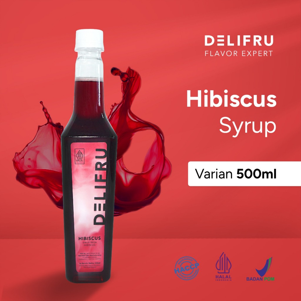 

Syrup Hibiscus Delifru 500 ml - Sirup Hibiscus Premium