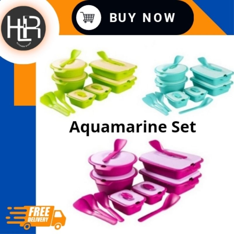 PRASMANAN SET WADAH SAJI AQUAMARINE SET BIGGY