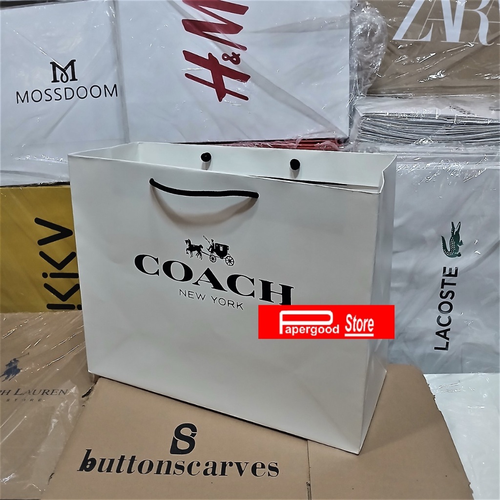 

paper bag kertas kado coach premium 2 sisi