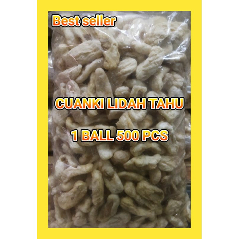 

MURAH CUANKI LIDAH TAHU 1 BALL 500 PCS BAHAN BASO ACI DAN SEBLAK