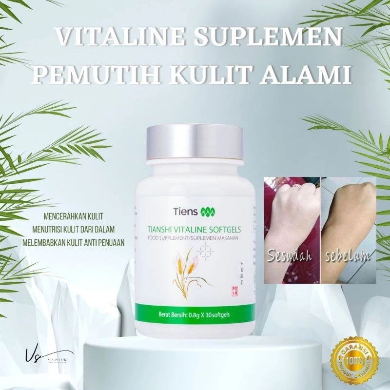 [TERLARIS] TIANSHI VITALINE SOFTGELS PEMUTIH BADAN ALAMI ~ SUPLEMEN PEMUTIH SELURUH TUBUH ORIGINAL T