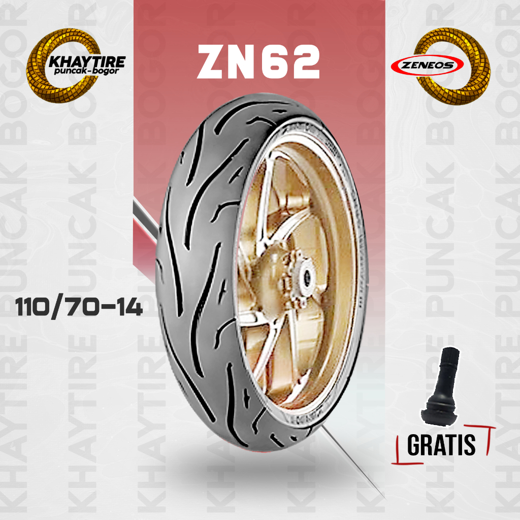 Ban Tubles Motor Matic - PCX - AEROX - ZENEOS ZN62 110/70 Ring 14