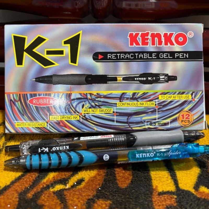 

(BISA LUSINAN) KENKO Retractable Gel Pen / Bolpen / Pulpen / Bolpoin Gel Kenko 0.5mm