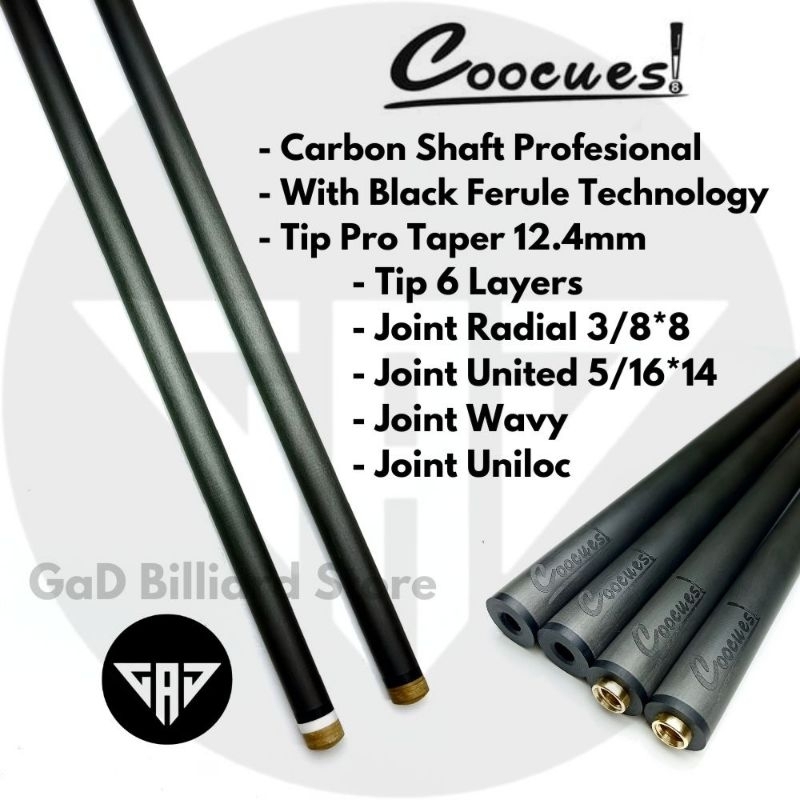 COOCUES Carbon Shaft Professional With Ferule Technology | Shaft Carbon
