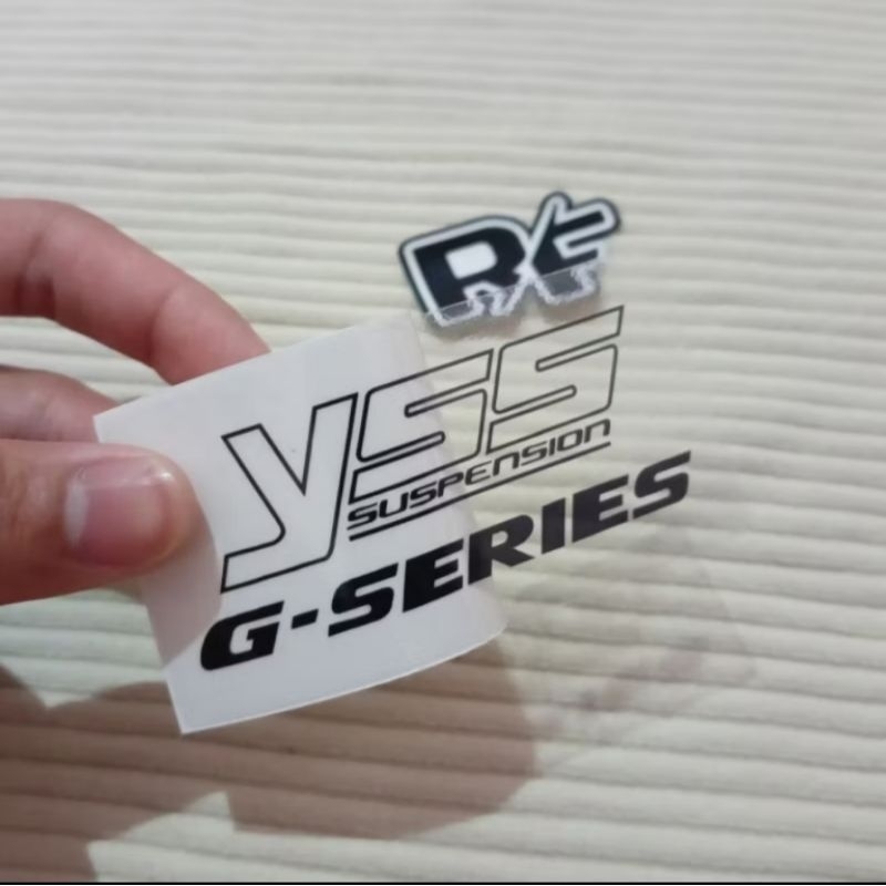 Stiker shock YSS G SERIES transparan stiker shock motor