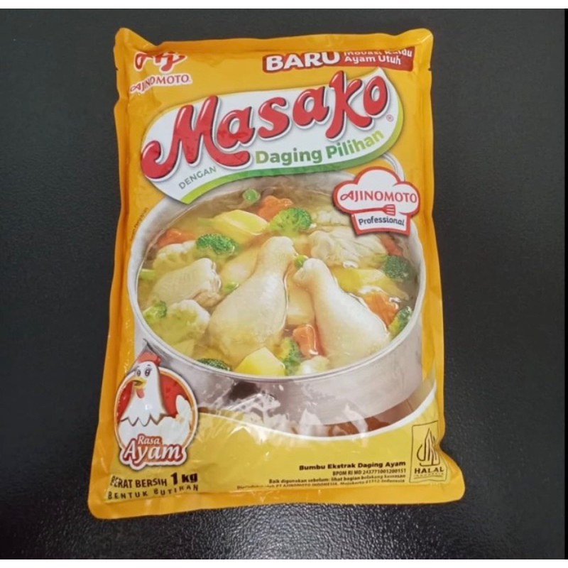 

Masako ayam 1kg / masako sapi 1kg/ penyedap rasa / kaldu penyedap