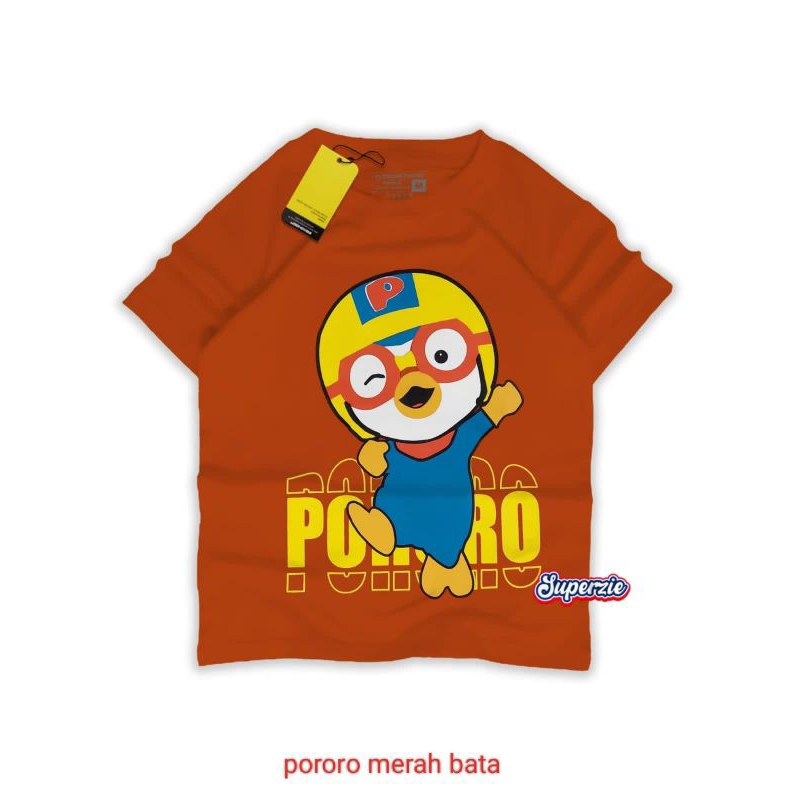 Kaos Anak laki laki / kaos Anak perempua pororo 11-13 tahun